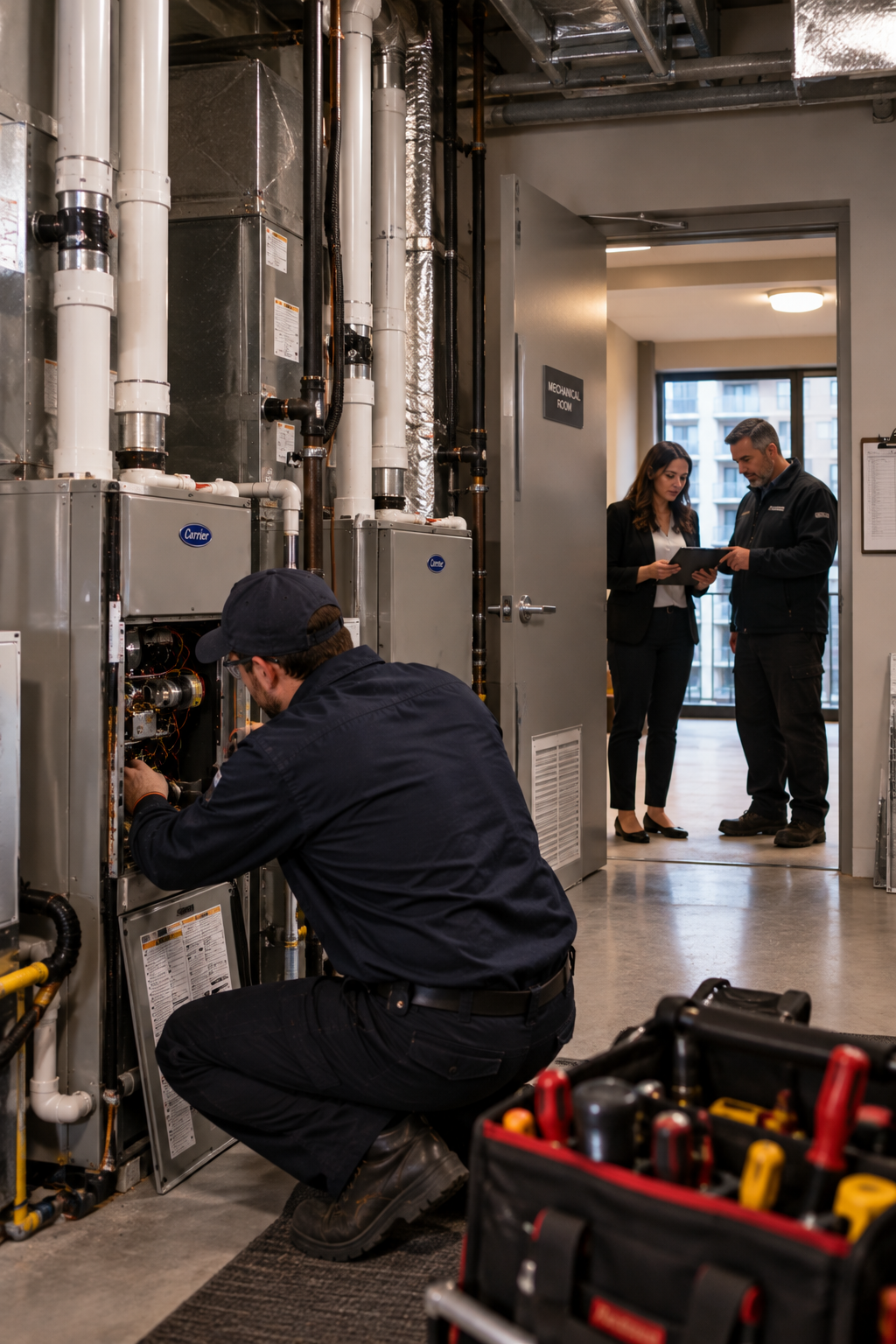 condo and multi-unit properties, fall furnace maintenance